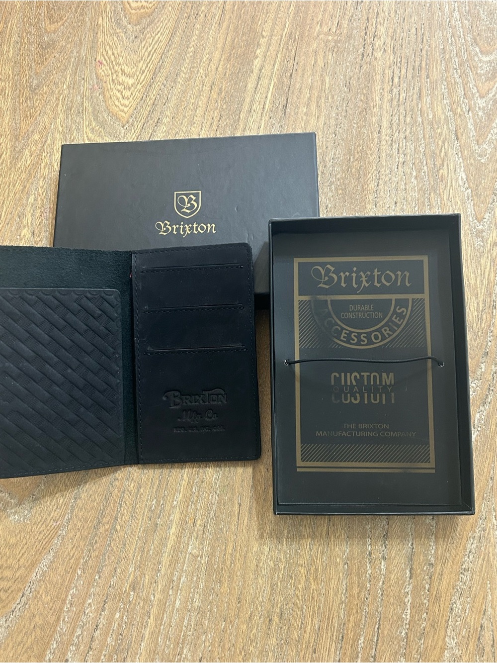 Men’s Brixton Brown Leather Wallet/Card Holder